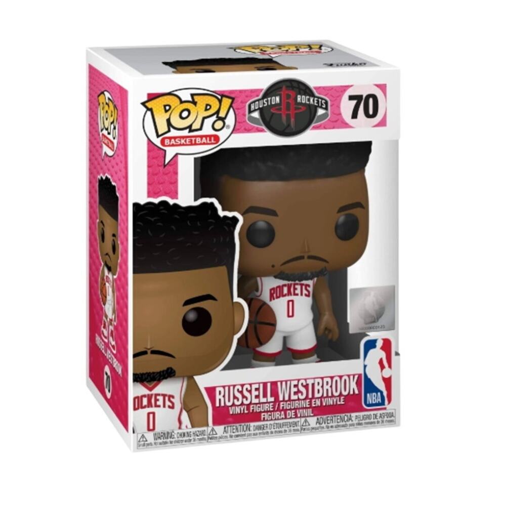 Funko POP NBA Houston Rockets Russell Westbrook #70 Vinyl Figure In Box